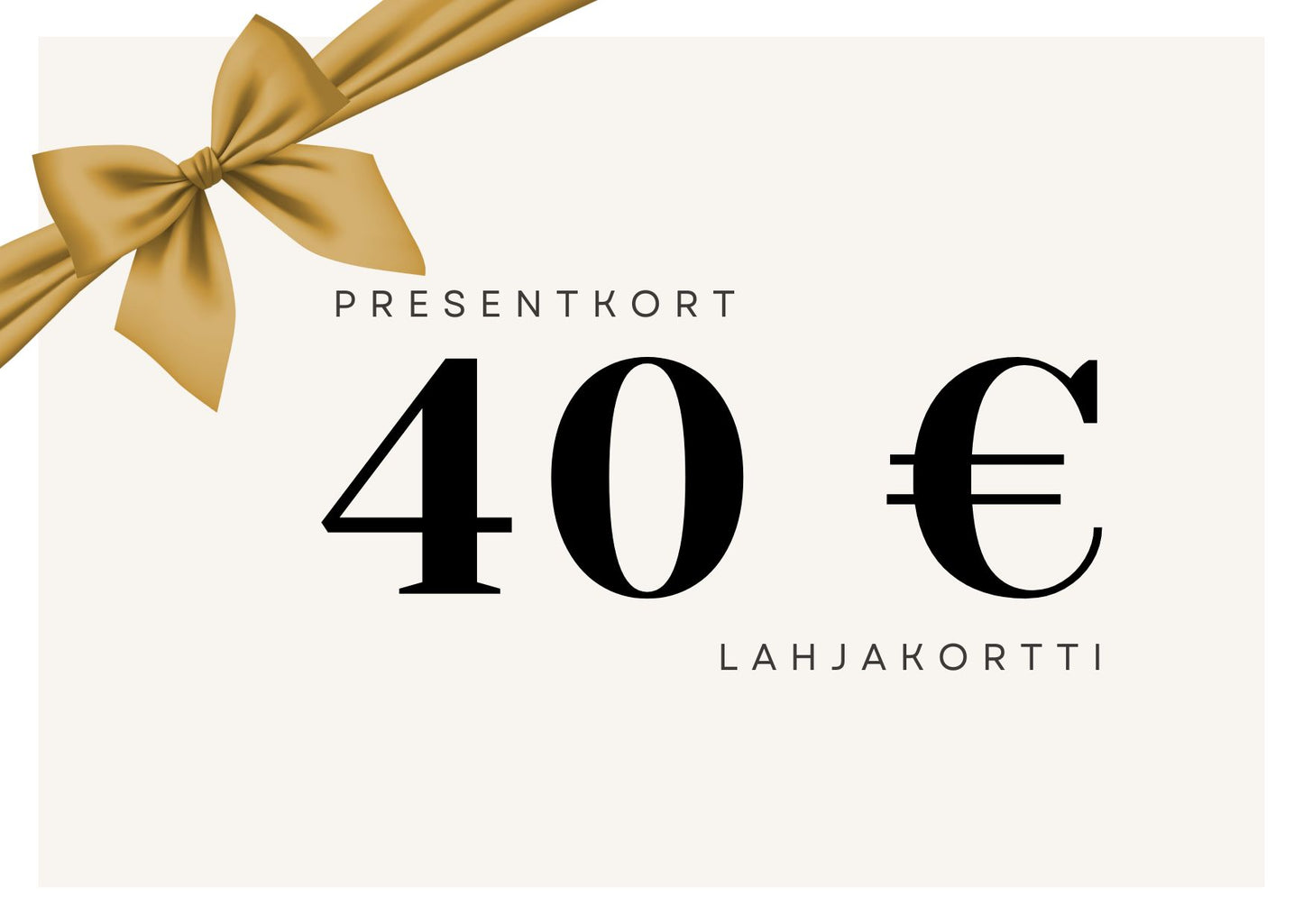 Presentkort - Lahjakortti