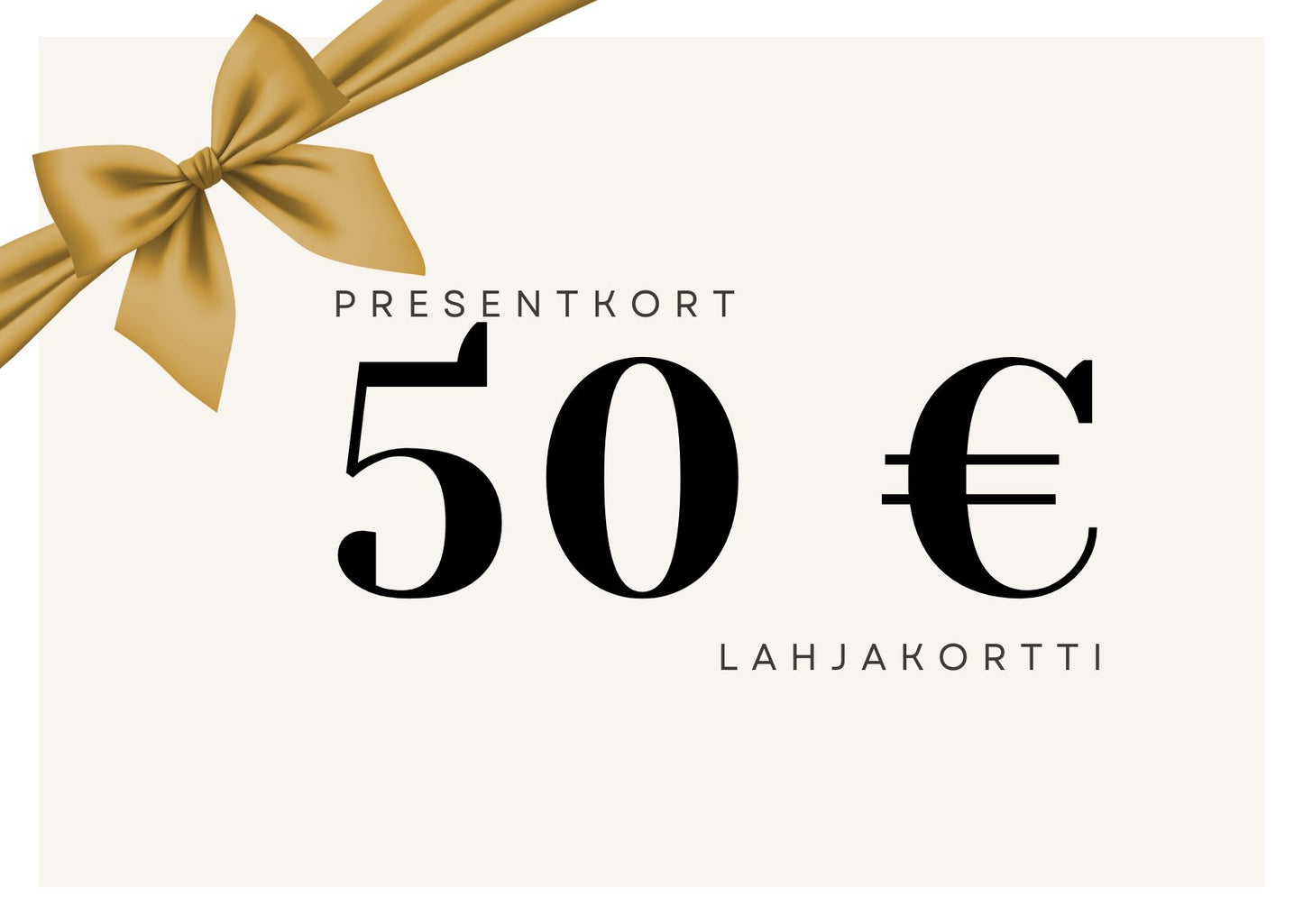 Presentkort - Lahjakortti
